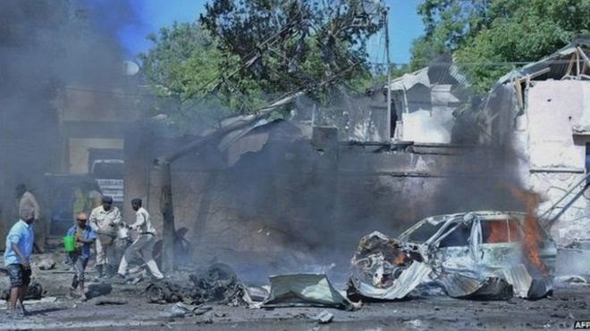 Car Bomb Detonates At Security Checkpoint Near Mogadishu