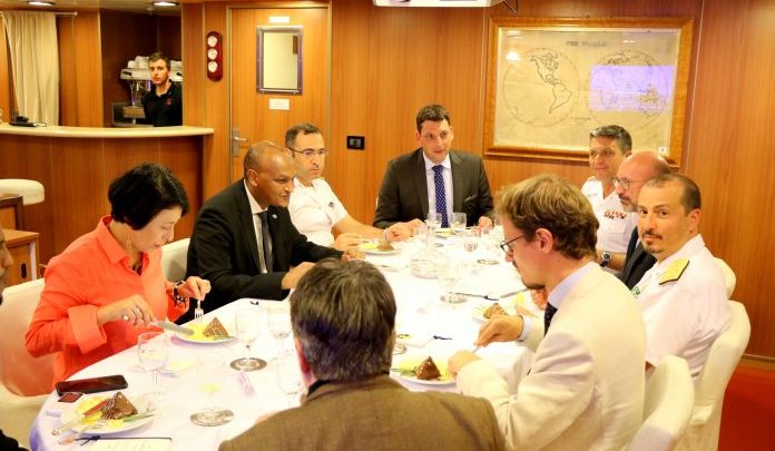 Deputy PM Boards Warship To Meet EU Delegates Over Piracy
