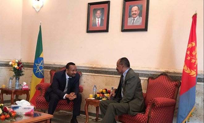 Foes Ethiopia, Eritrea pledge to open embassies as leaders embrace