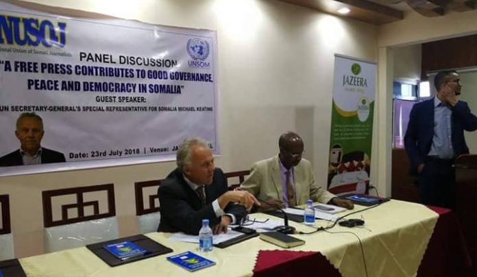 UN Special Envoy Joins NUSOJ-Led Discussion On Role Of Media In Somalia